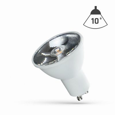 Żarówka LED z soczewką GU10 6W 10st neutralna biel  WOJ+14104 Spectrum Led (WOJ+14104)